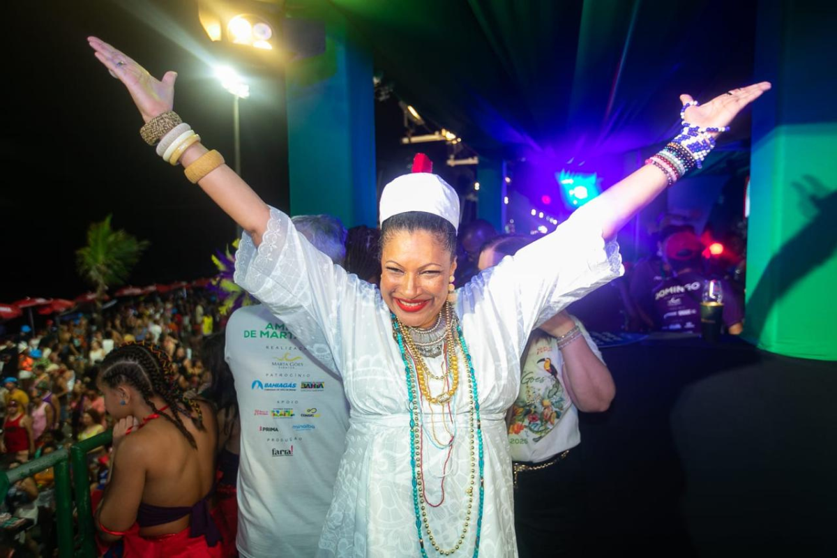 Marta Góes vai receber título de Cidadã de Salvador durante o Carnaval 2026