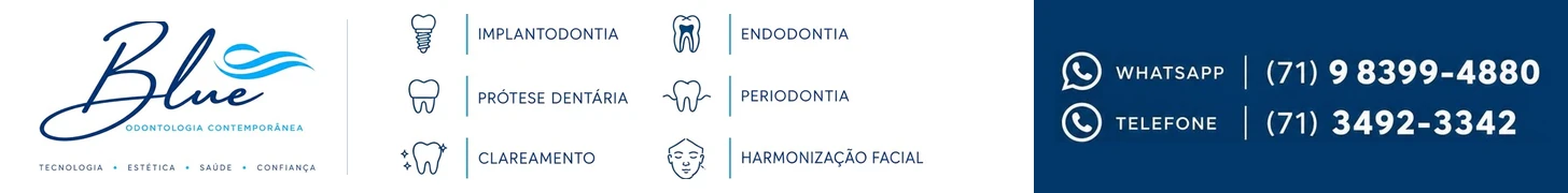 Anúncio de Blue Odontologia Contemporânea