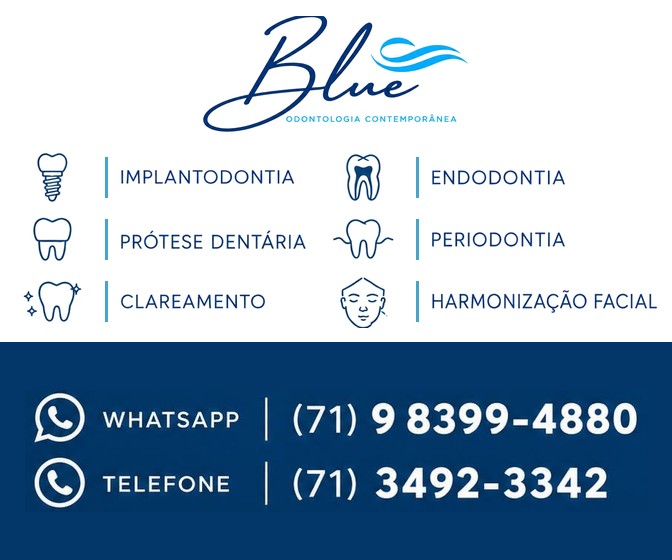 Anúncio de Blue Odontologia Contemporânea