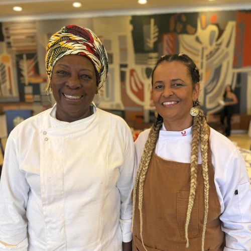 Ana Célia e Ieda de Matos no Palácio Alvorada - Divulgação 