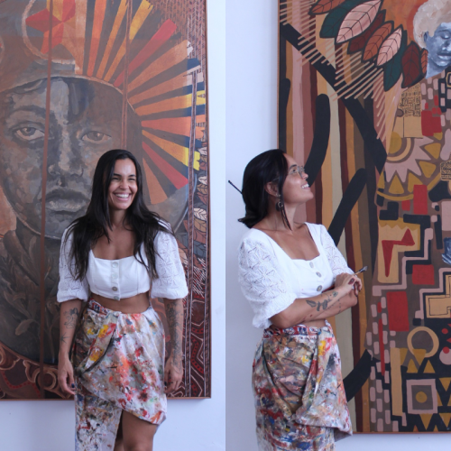 Artista baiana faz primeira exposição em galeria de Salvador com arte sertanista