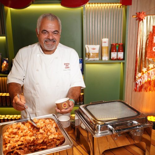 Pasta em Casa repete parceria e leva prato autoral ao Camarote Brown