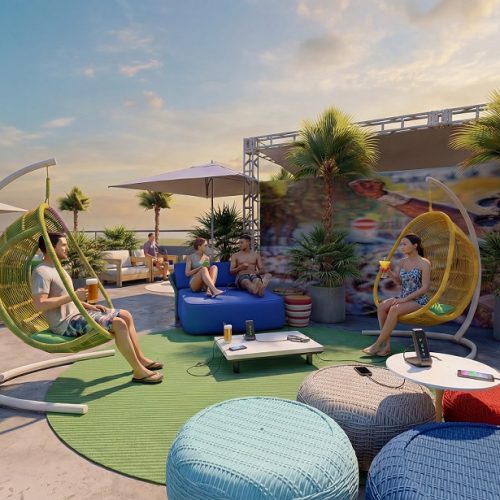 NN Arquitetos assina o projeto de ambientação e interiores do Camarote Brown pelo terceiro ano