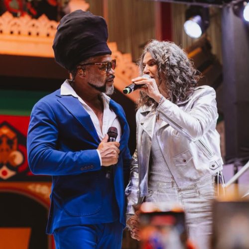 Simone e Carlinhos Brown dividem palco na Concha Acústica após lançamento de música inédita