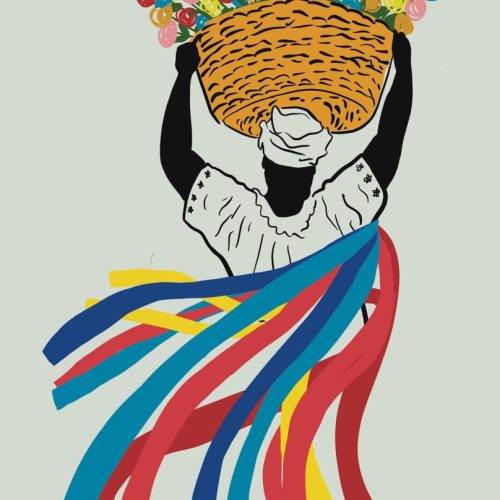 Ilustradora e jornalista Gabriela Cruz participa de exposição com obra inspirada na Lavagem do Bonfim