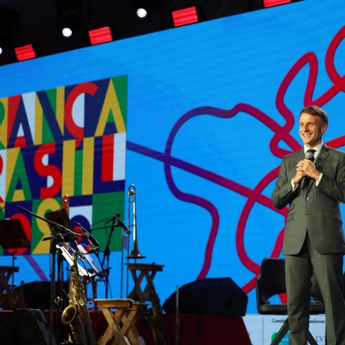 Macron celebra laços entre França, Brasil e África na abertura do Festival Nosso Futuro