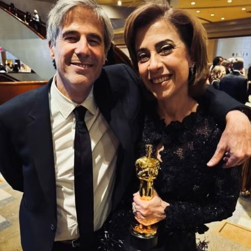 Walter Salles e Fernanda Torres (crédito: reprodução Instagram)