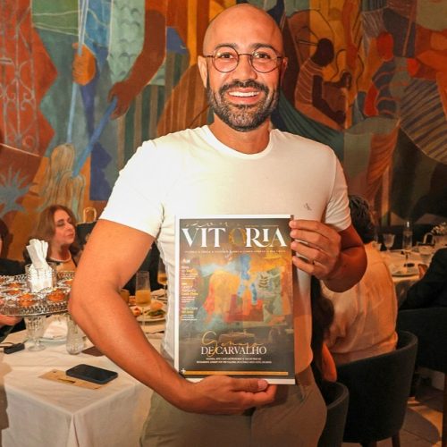 Vini Figueira brilha no lançamento da terceira edição da revista Viver Vitória