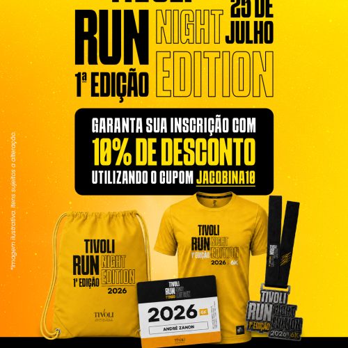 Leitores do site têm desconto especial na inscrição para a corrida Tivoli Run Night, na Praia do Forte